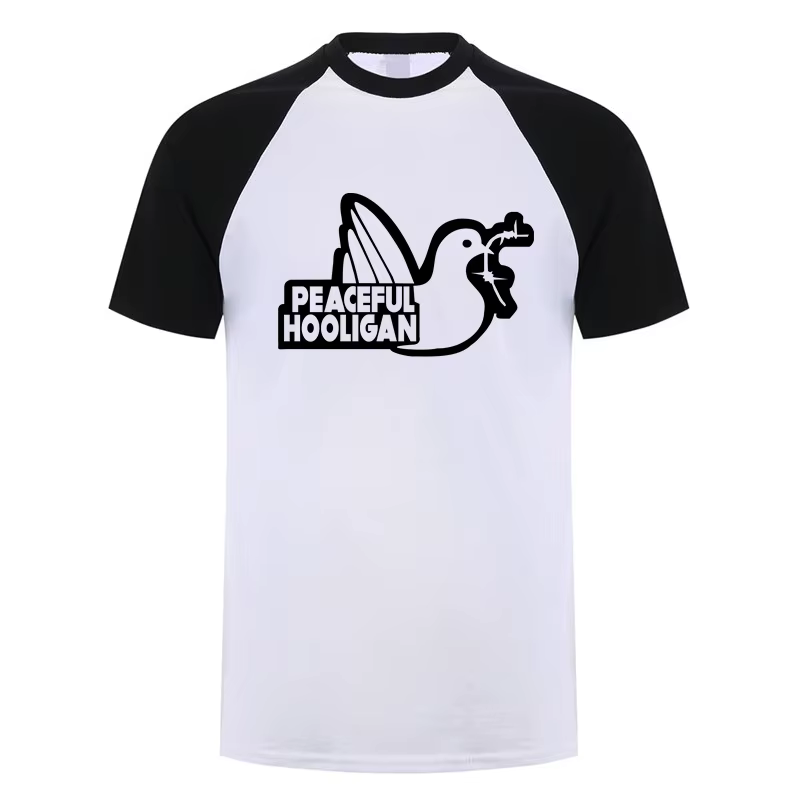 Paceful Hooligan t-shirt été hommes coton drôle T-Shirts