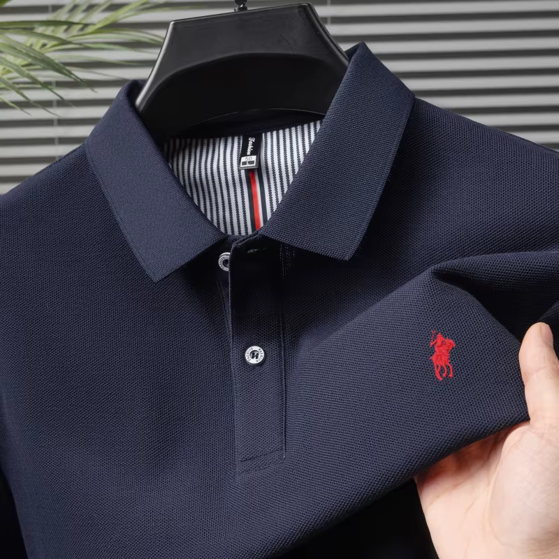 100% coton marque de luxe manches courtes polo shirt hommes nouveau classique pony broderie été T-shirt haut de gamme mode décontracté Paul top