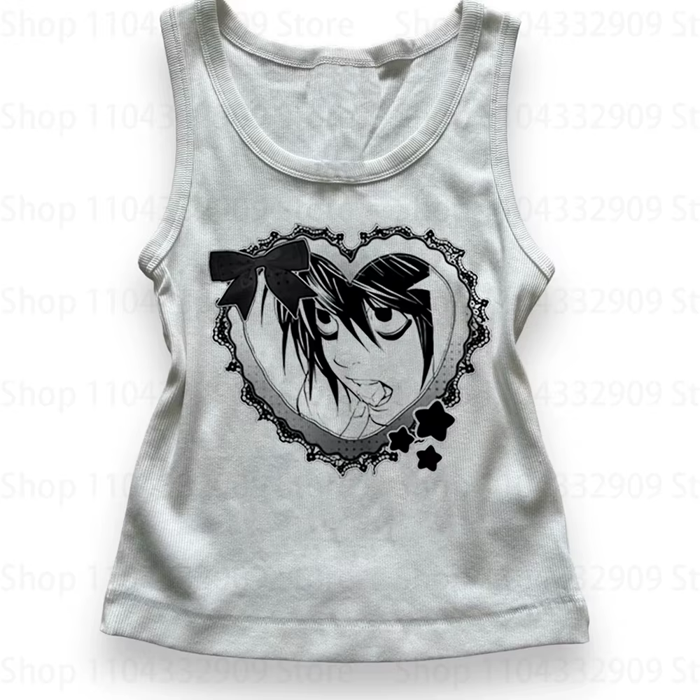 Débardeur graphique Kawaii tendance