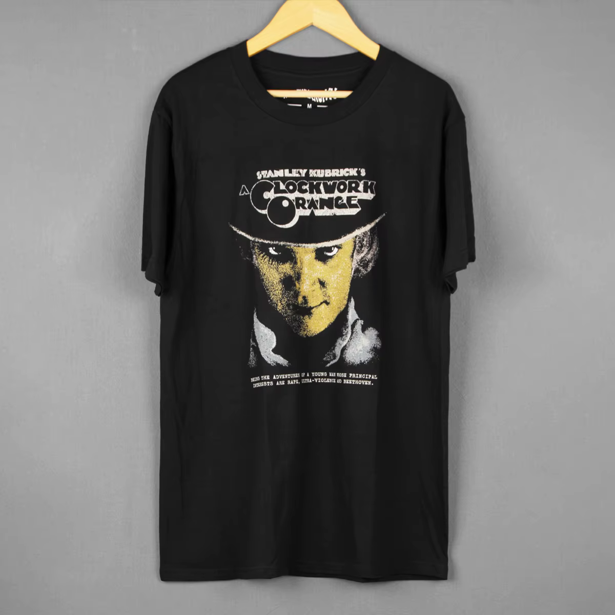 Un T-Shirt Orange mécanique Stanley Kubrick Trainspotting Thelma Louise film rétro coton manches longues lavé imprimé