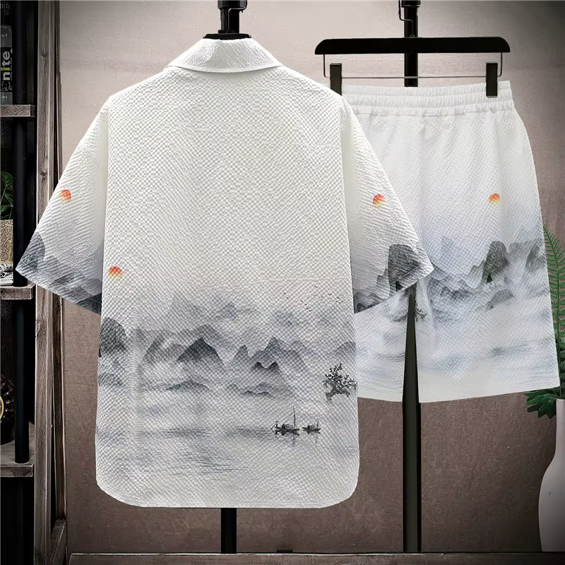 Chemises + Objectifs 2024 nouveau style été mode Sportedly hommes ensembles décontractés