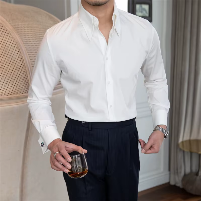 Chemise à manches longues pour hommes