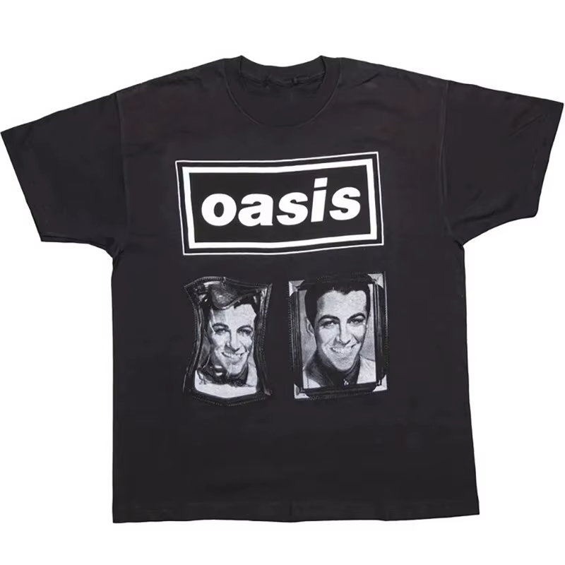 T-Shirt rétro Oasis Rock Punk Band