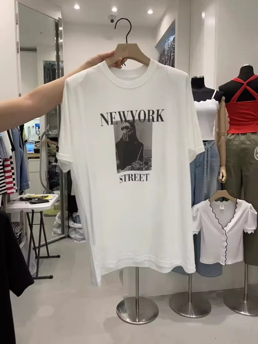 T-shirt graphique New York Street Fashion pour femme