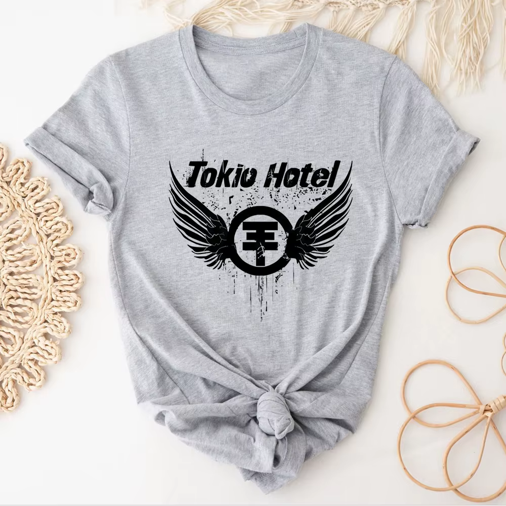 Tokio Hotel t-shirts femmes modèle japonais imprimé design t-shirts fille harajuku streetwear manga vêtements