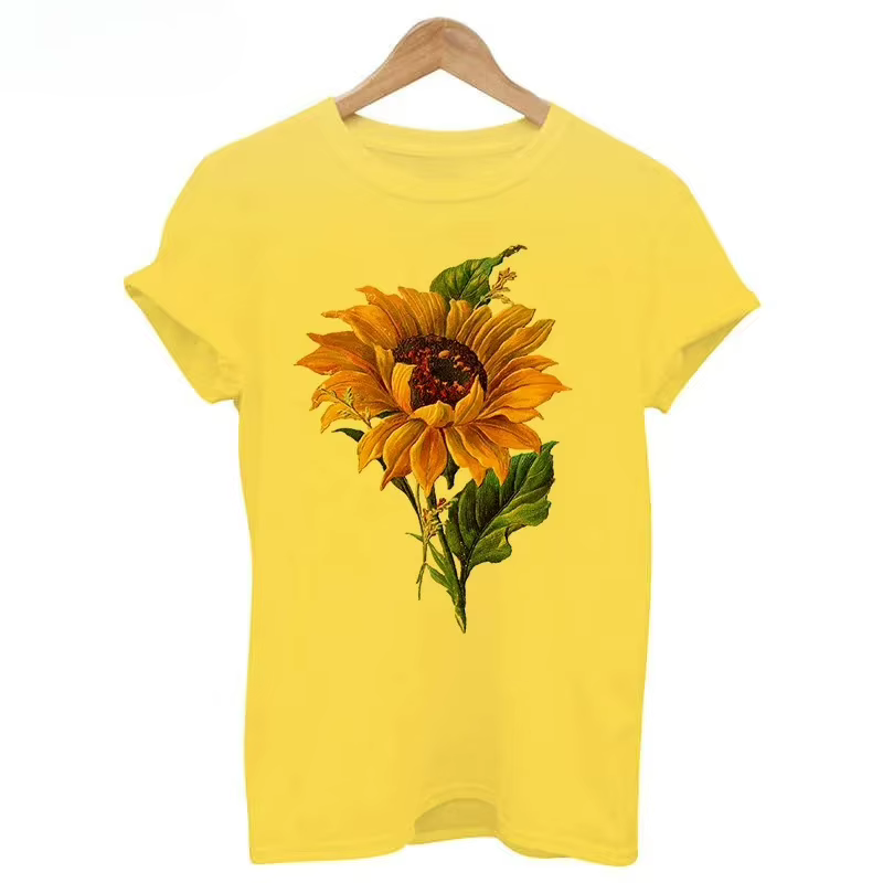 T-shirt jaune pour femmes