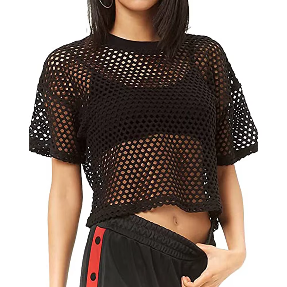 T-shirt manches courtes col rond femme