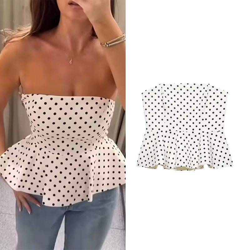 Haut Peplum Femme Nouvelle Collection Printemps-Été 2026