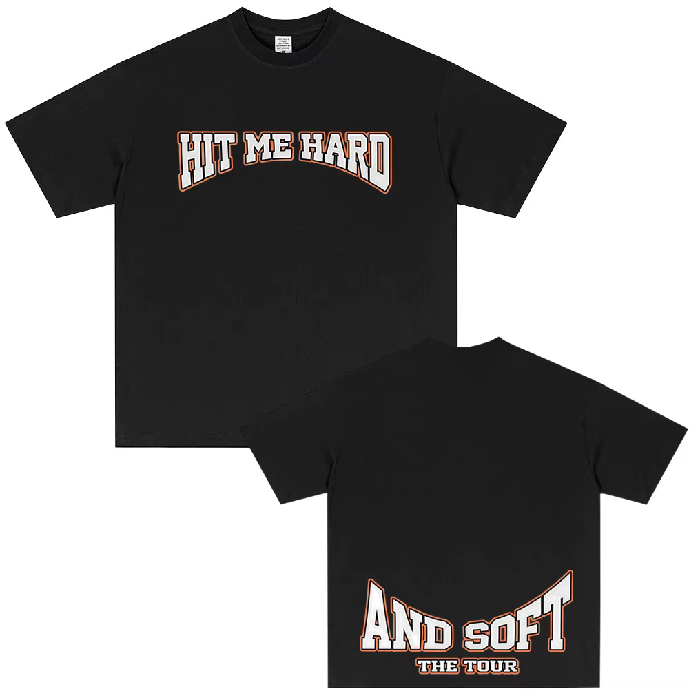 Hit Me dur et doux Tour 2025 offre spéciale Fan T-shirt hommes femmes mode Pop musique T-shirts décontracté