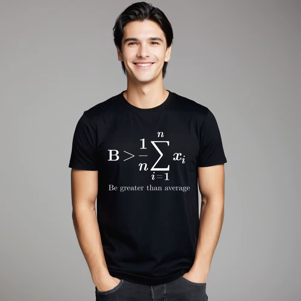 Math Be Greater STORAverage-T-shirt à manches courtes pour femmes