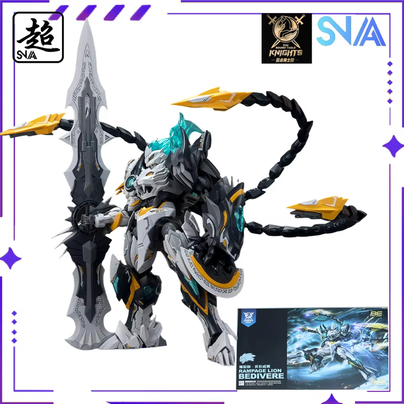SNAA Original Round Table Knights Series Rampage Warhammer - Galahad/ 1/144 Modèle de Mech mobile assemblé