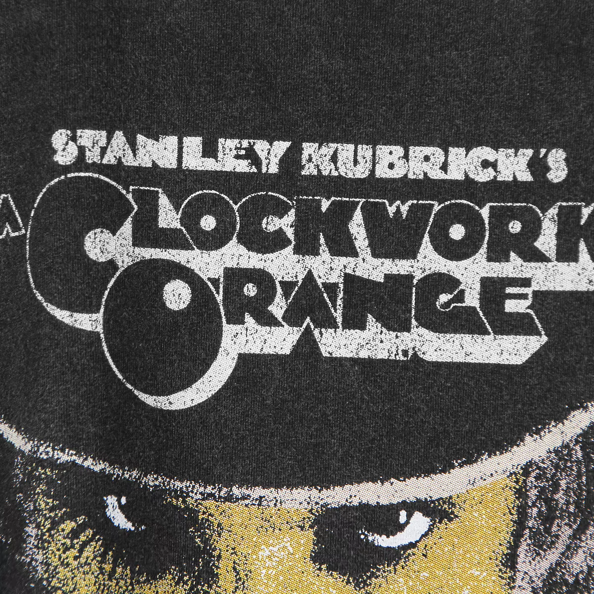 Un T-Shirt Orange mécanique Stanley Kubrick Trainspotting Thelma Louise film rétro coton manches longues lavé imprimé