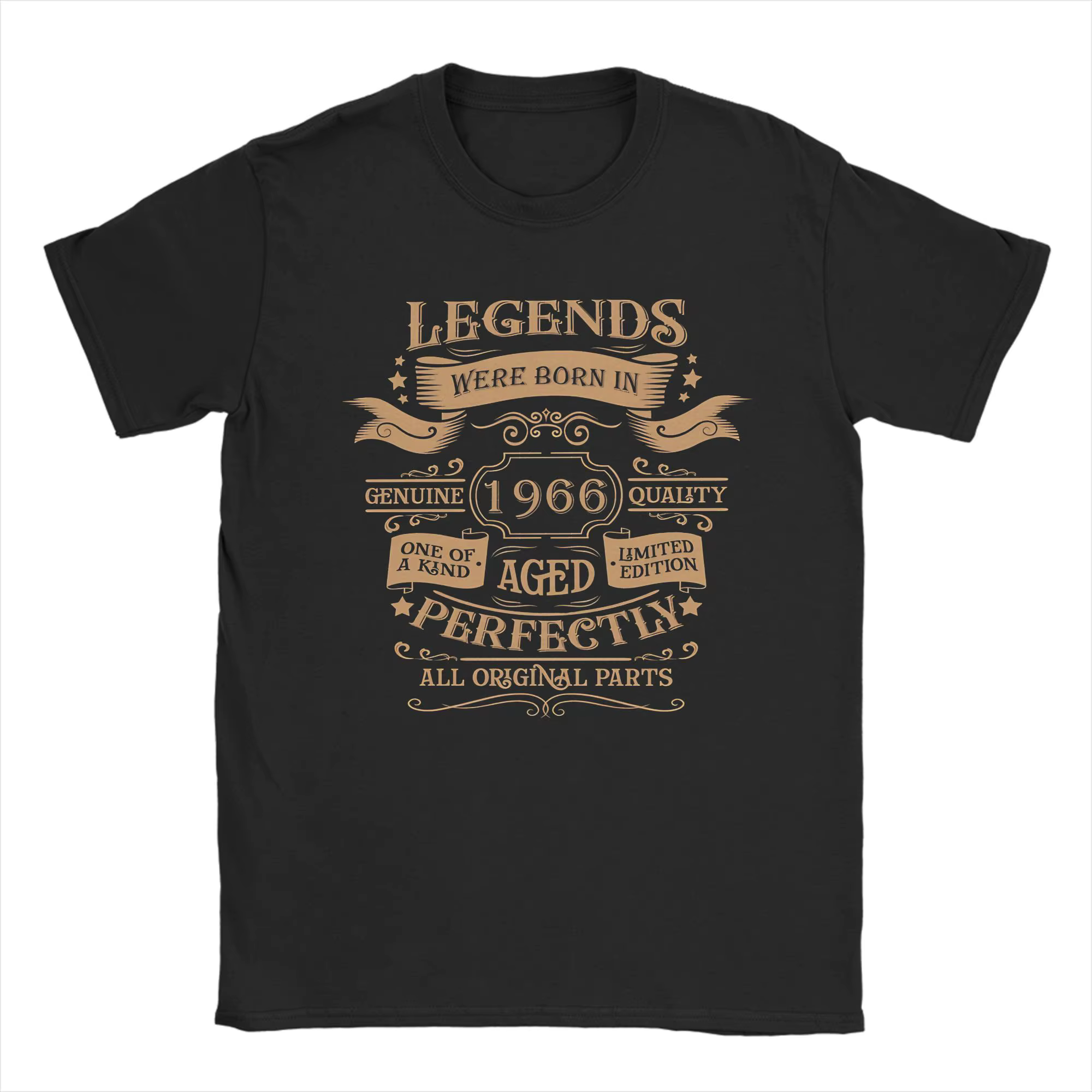 Hommes femmes né en 1966 vintage âge 60 ans drôle 60th anniversaire chemise 100% coton imprimé T-Shirt vêtements tenues