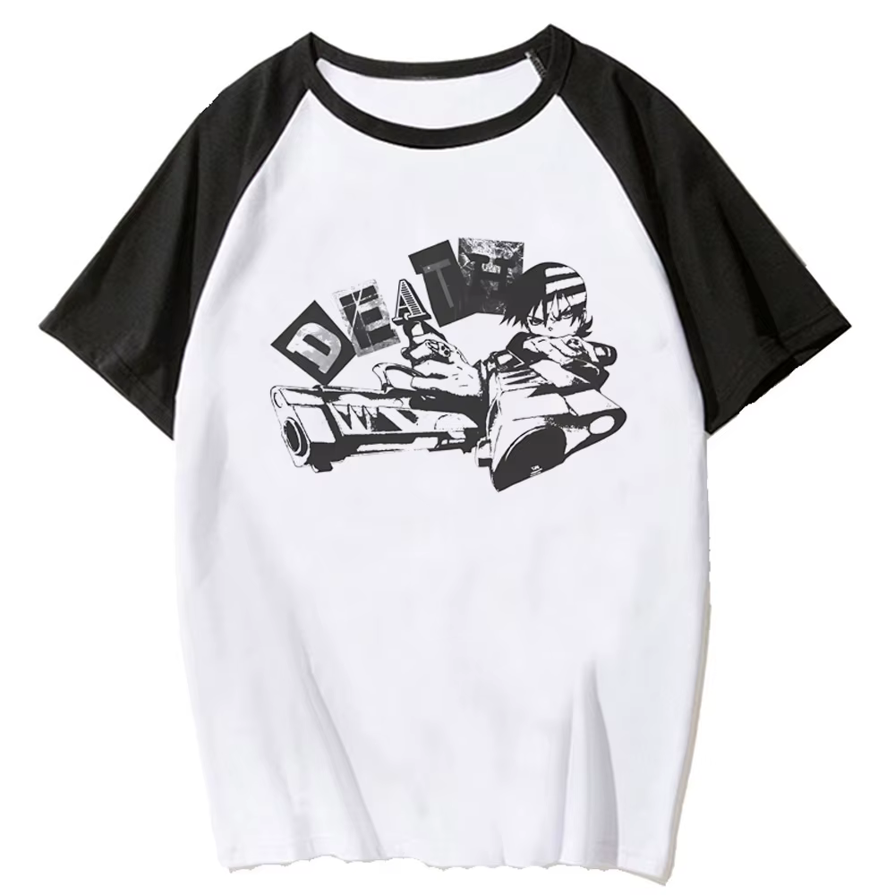 Soul Eater top t-shirts adolescent à la mode kawaii harajuku université graphique Pastel top