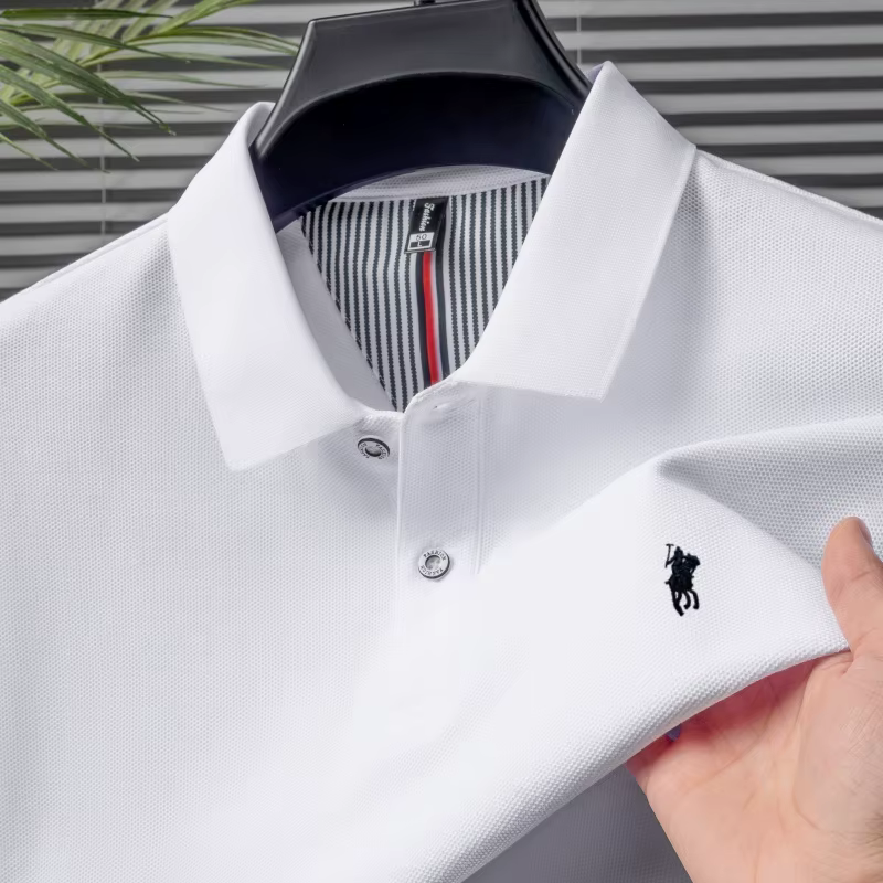 100% coton marque de luxe manches courtes polo shirt hommes nouveau classique pony broderie été T-shirt haut de gamme mode décontracté Paul top