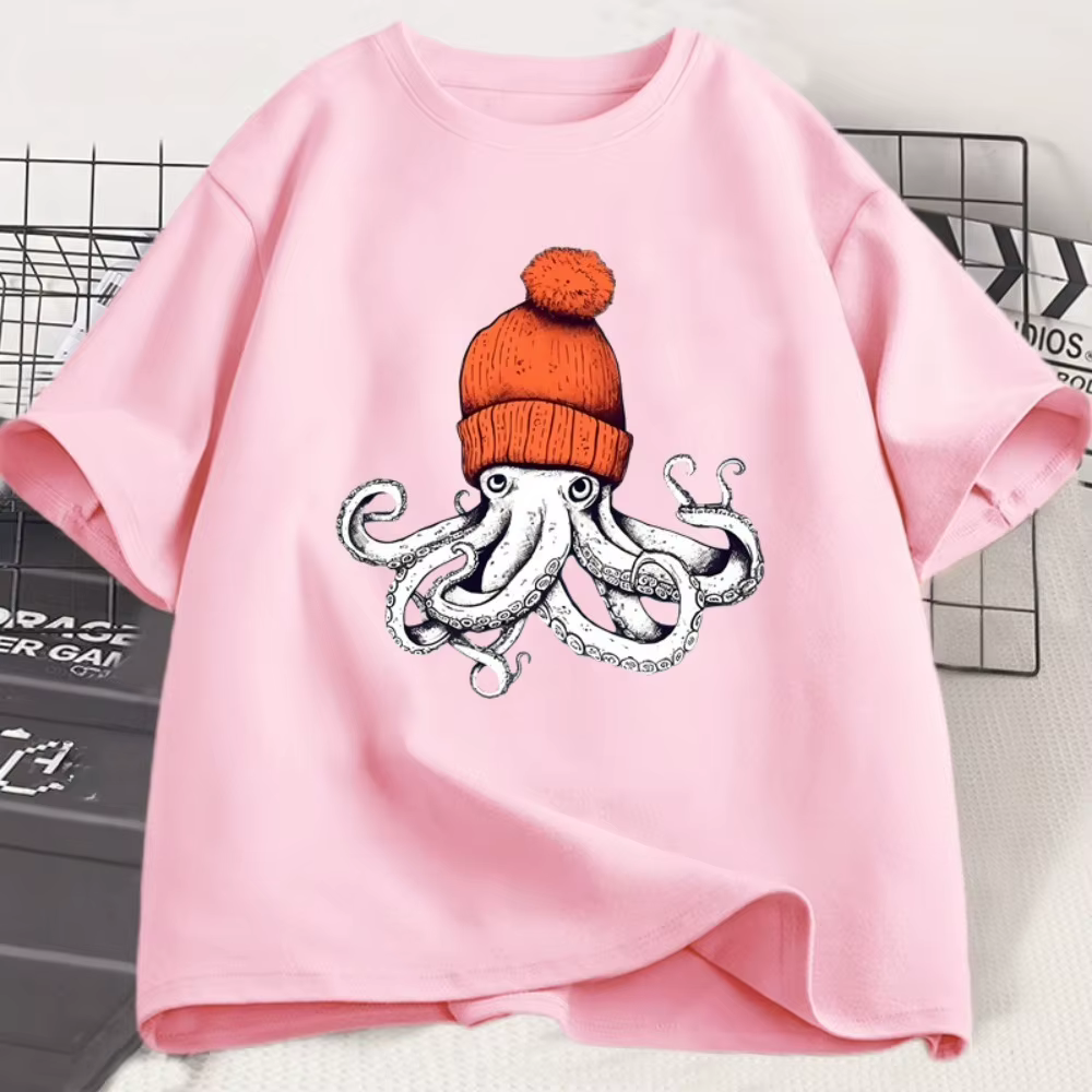 T-shirt décontracté à manches courtes et col rond