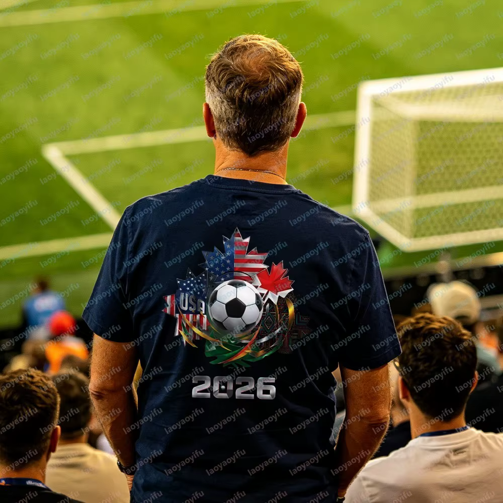 T-shirt de football Amérique du Nord 2026 pour hommes et femmes – Drapeau USA