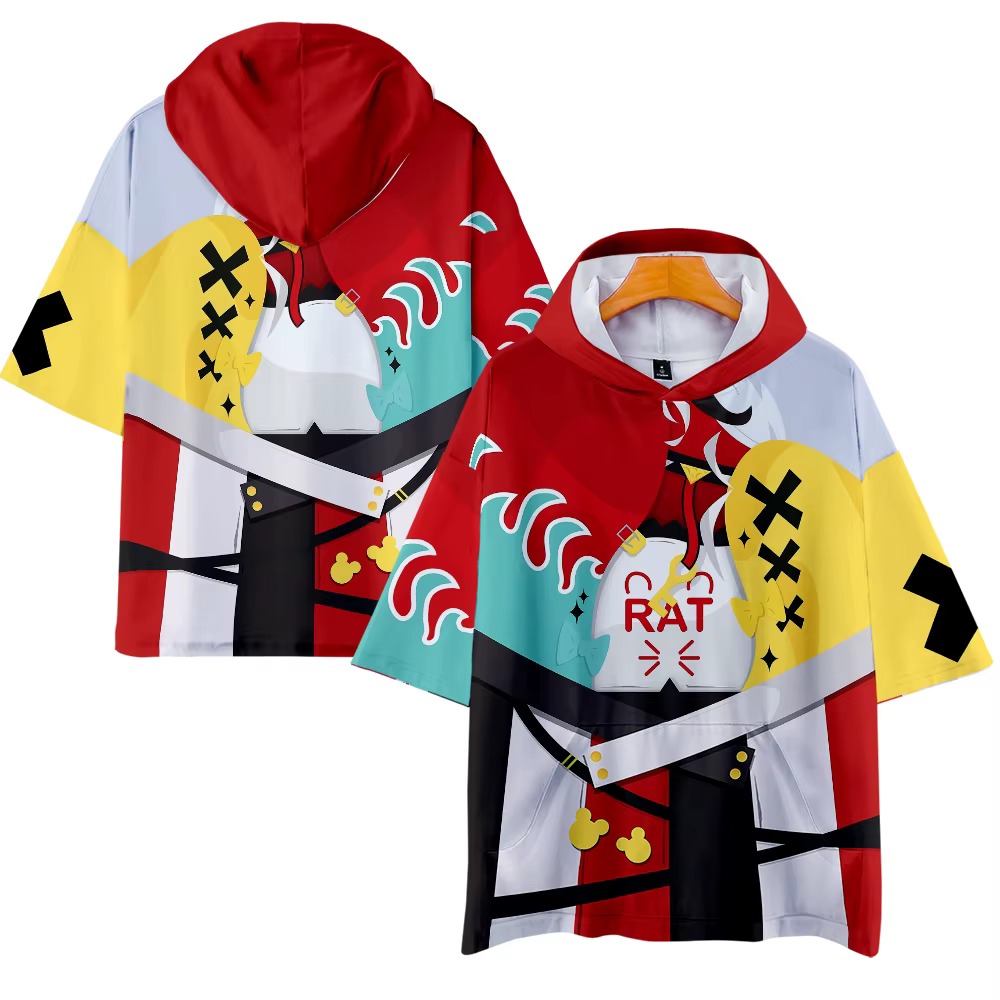 VTuber-T-shirt à capuche Hakos Baelz pour hommes et femmes