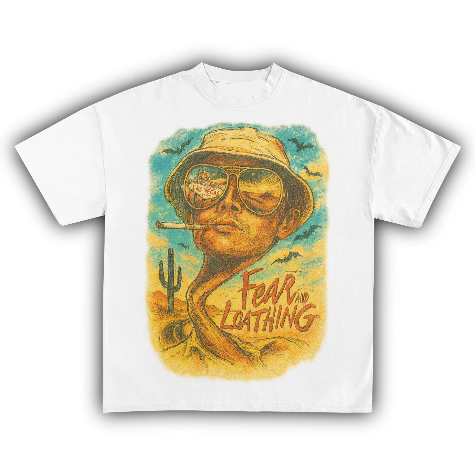 T-shirt de comédie rétro des années 90 Fear and Loathing in Las Vegas pour hommes et femmes