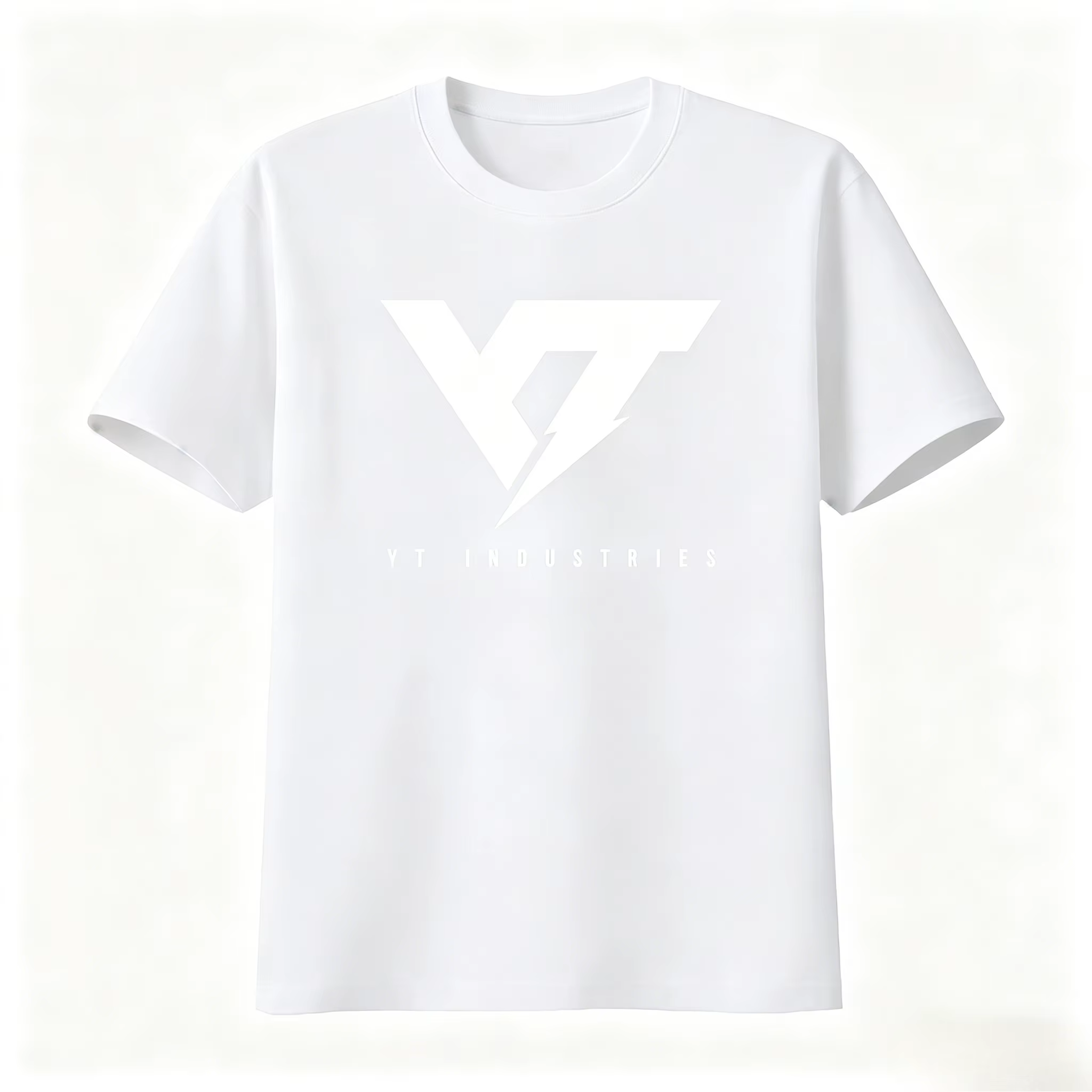 T-shirt imprimé logo Yt Industries pour homme et femme, style streetwear tendance, respirant, collection été 2026