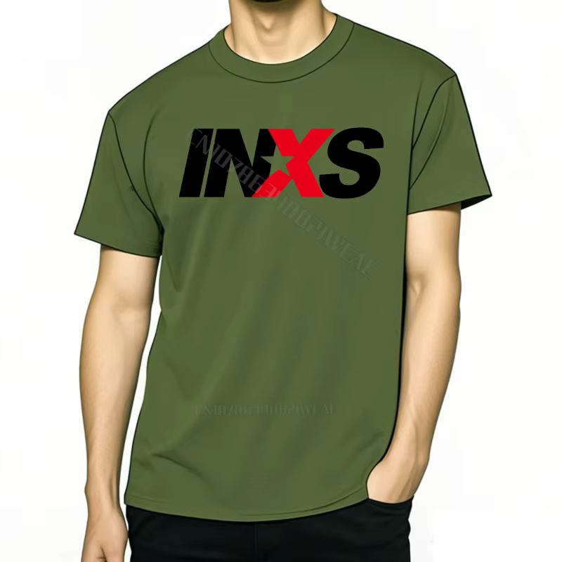 Teeshirts marque t-shirt décontracté confortable chemise à manches courtes Logo Inxs