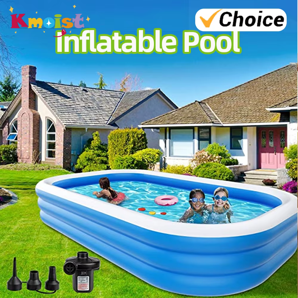 Grande piscine gonflable de 2m/2.6m pour adultes et enfants