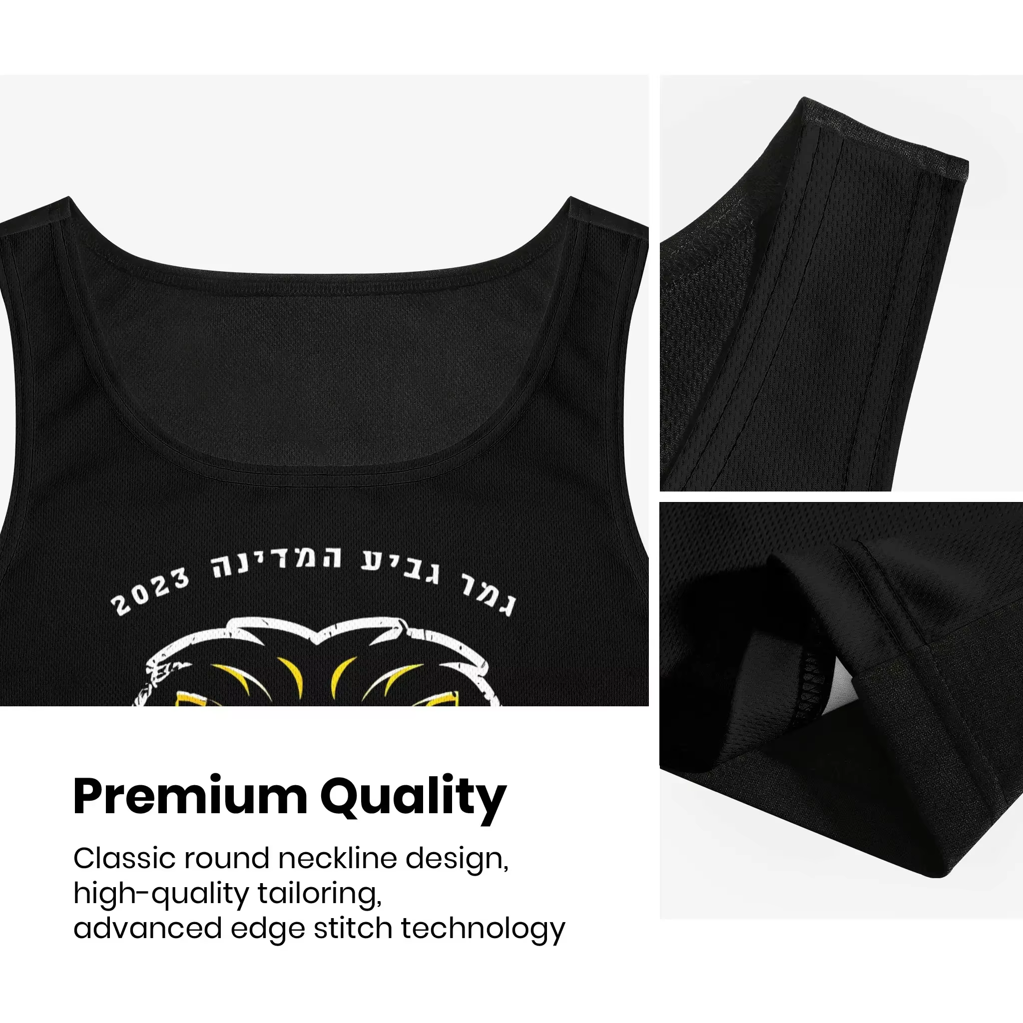B-beitar FCBJ Jérusalem Athletic Débardeur en coton imprimé HD pour hommes T-shirt musculaire