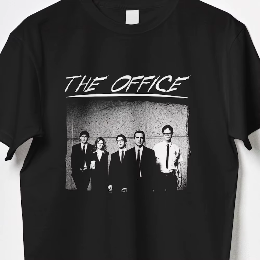 L'émission de télévision de bureau série Michael Scott Jim Halpert Dwight Schrute Pam Beesly imprimé T-shirt femme