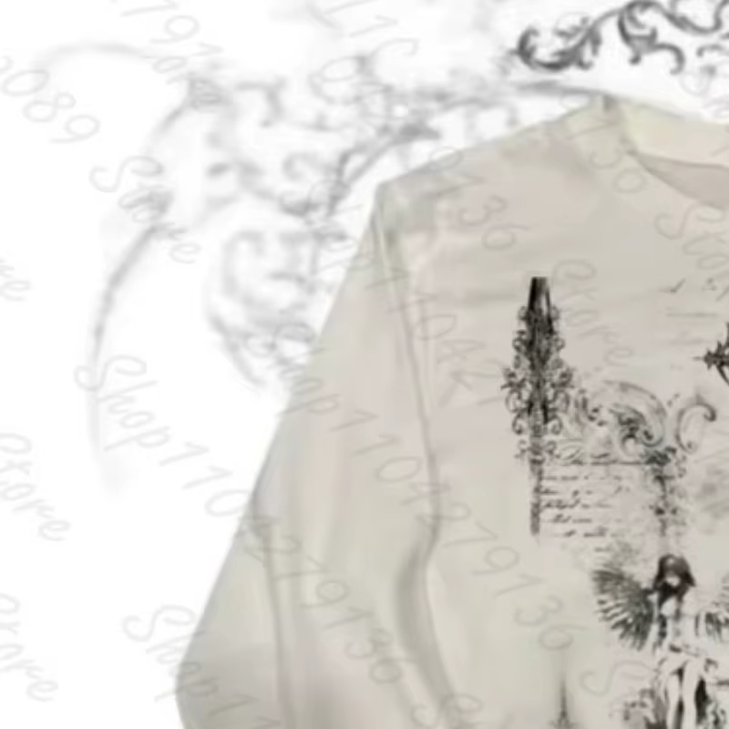 Hauts pour femmes, style gothique trashy Y2K