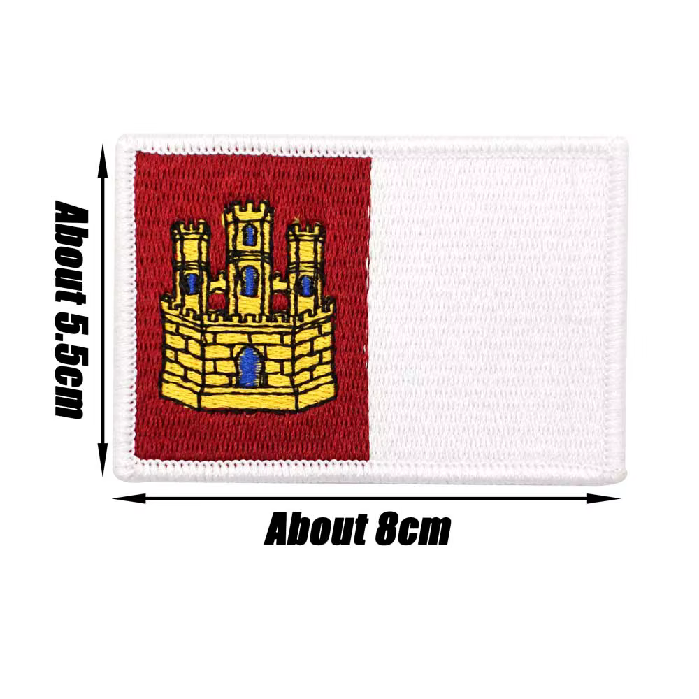 Espagne Castilla-La patch Patch brodé crochet et boucle coudre sur broderie Badge militaire