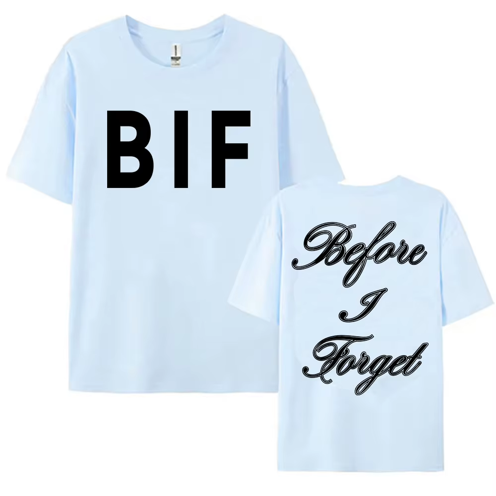 T-shirt unisexe imprimé avec le design de l'album TKL Before I Forget