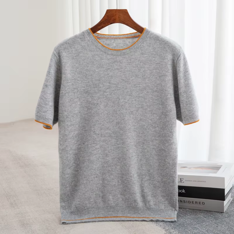 Pull en cachemire à col rond pour hommes