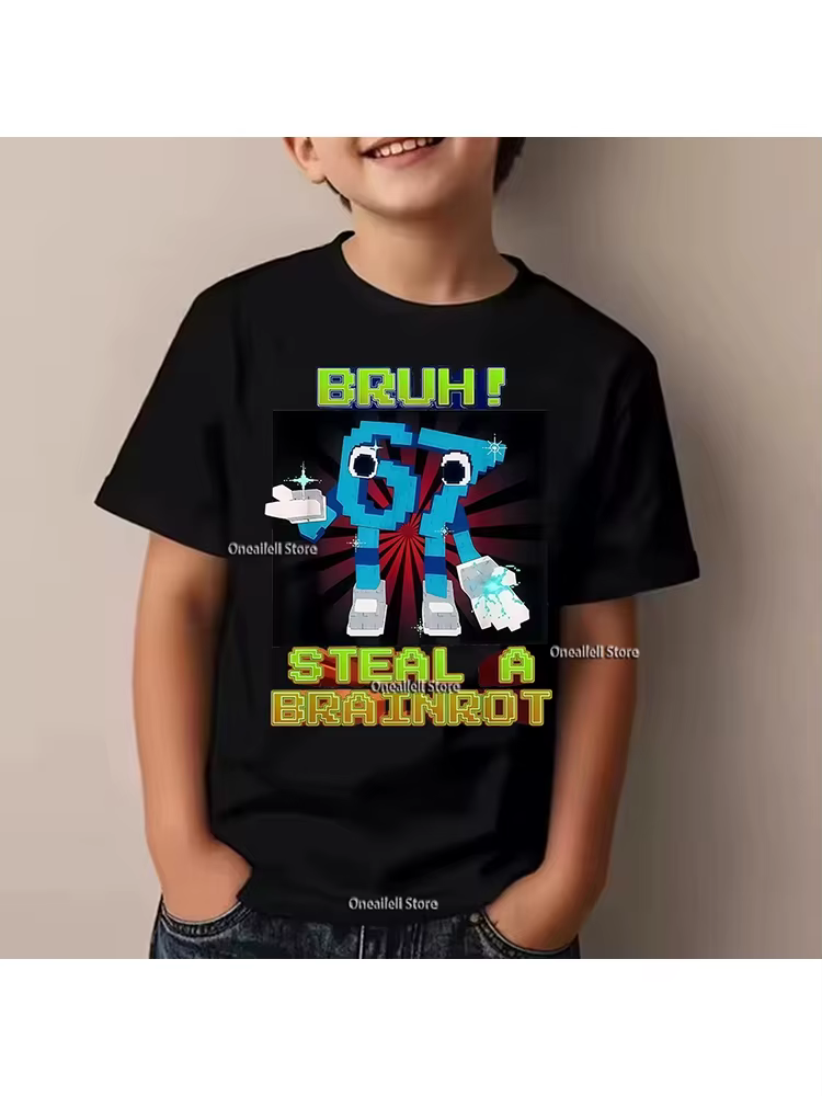 T-shirt graphique pour enfants avec motif de Noël SIX SEVEN 67