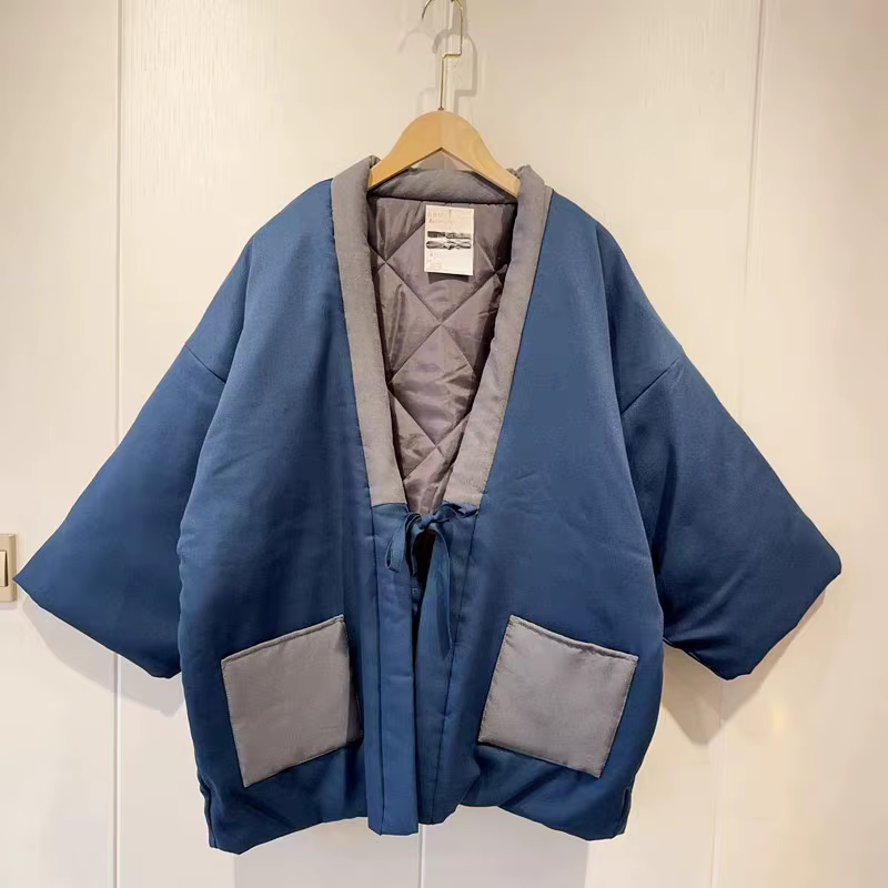 Veste rembourrée en coton Hanten de style japonais
