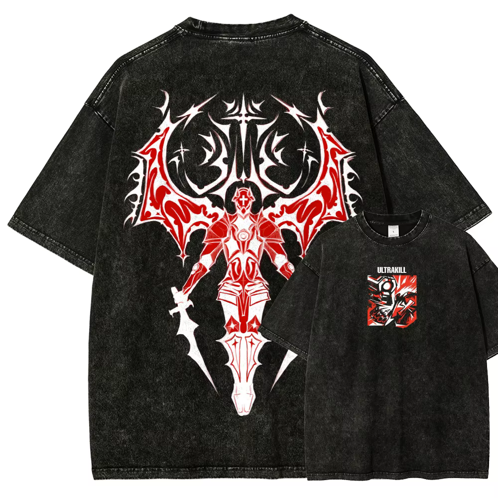 T-shirt délavé modèle Ultrakill