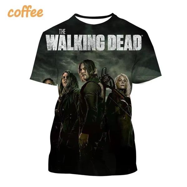 Classique horreur TV The Walking Dead T-shirts 3D Daryl Dixon imprimer unisexe Streetwear été nouveaux hommes femmes à manches courtes t-shirt Y2k haut
