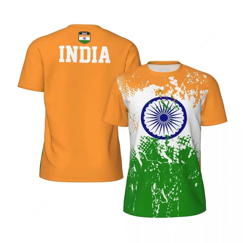 T-shirt de football imprimé en 3D pour hommes