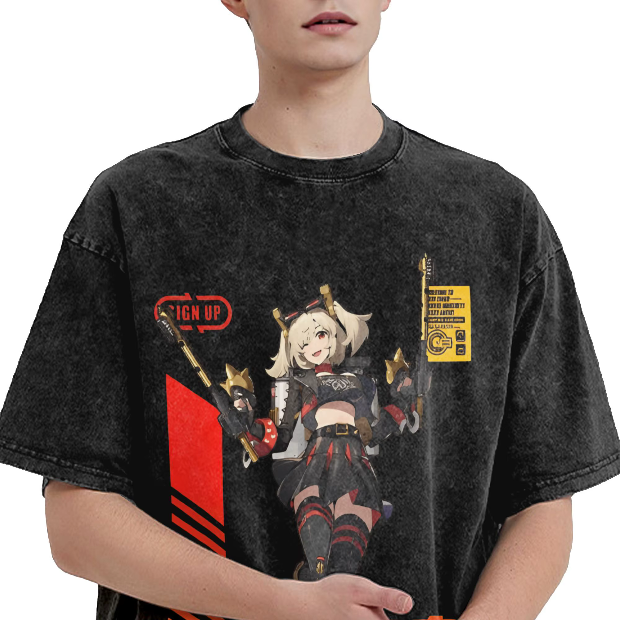 ZZZ jeu T-Shirt pour hommes Agent Burnice décontracté pur coton t-shirts col rond manches courtes