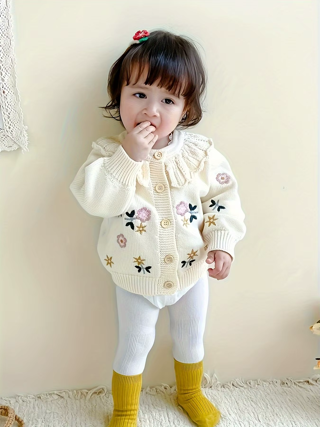 Cardigan tricoté pour bébé fille, haut chaud, Style bébé, automne et hiver