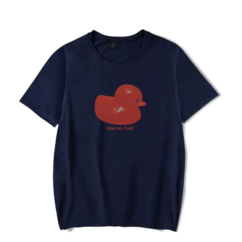 Malcolm Todd Duck Tee T-shirt unisexe décontracté à manches courtes et col rond pour tenue de rue quotidienne