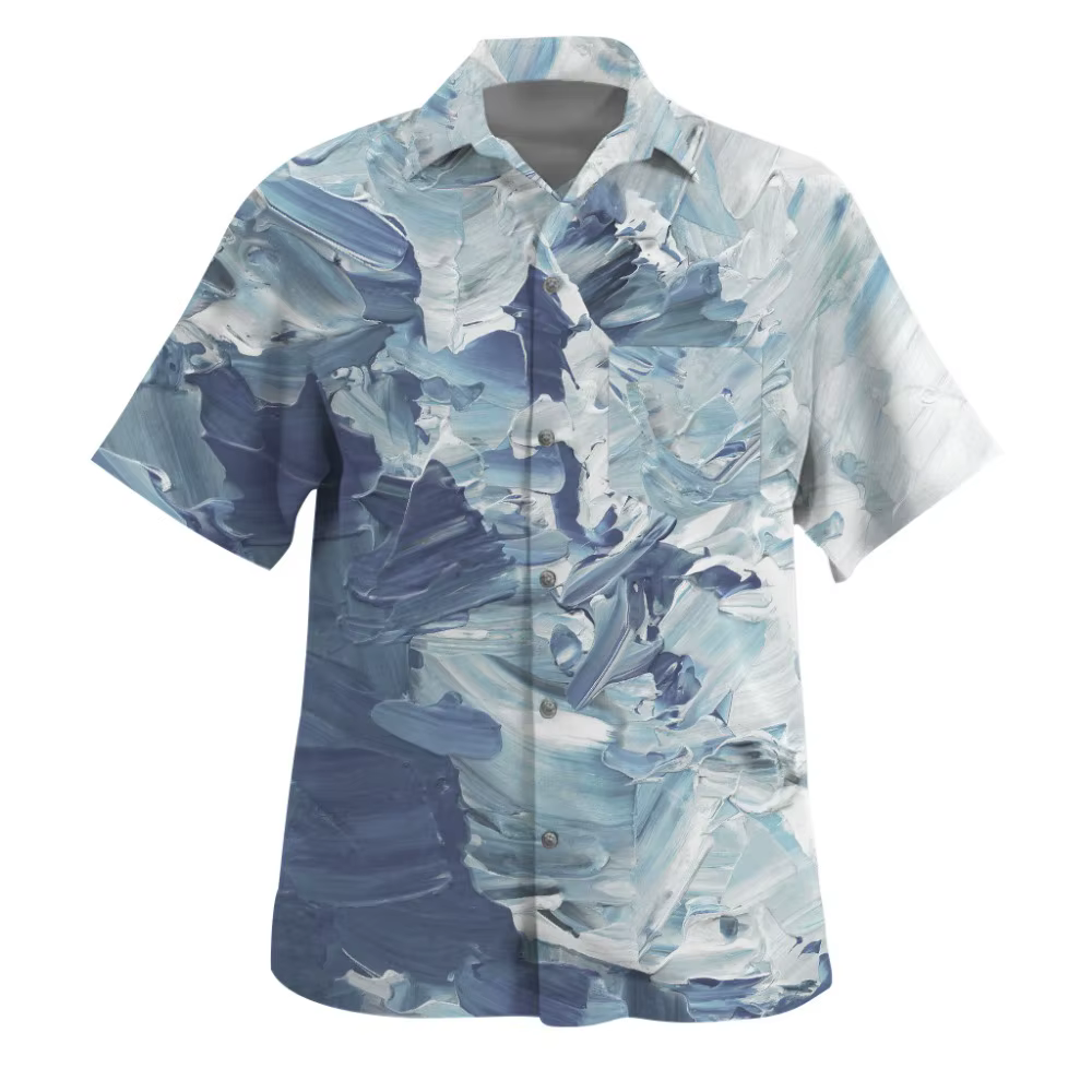 Chemise hawaïenne à manches courtes pour hommes