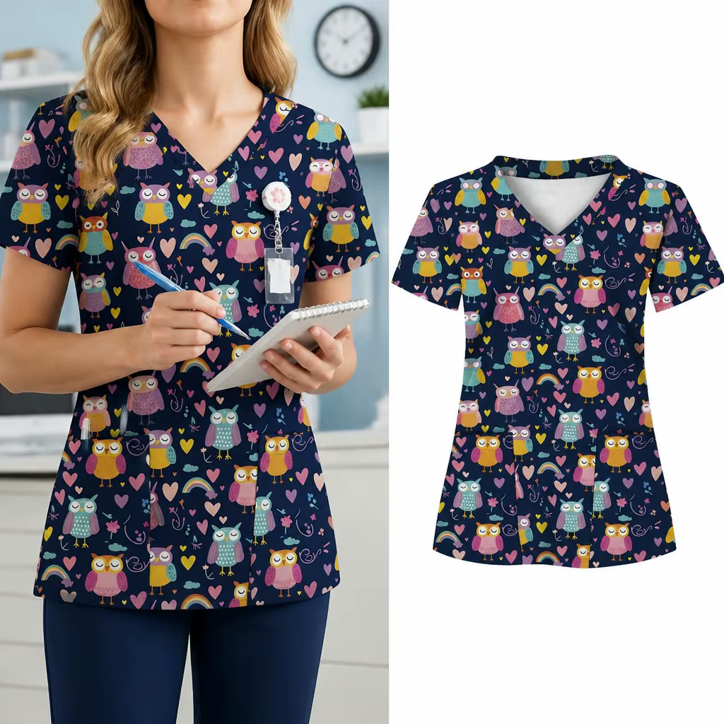 T-shirt d'été pour femme à col en V