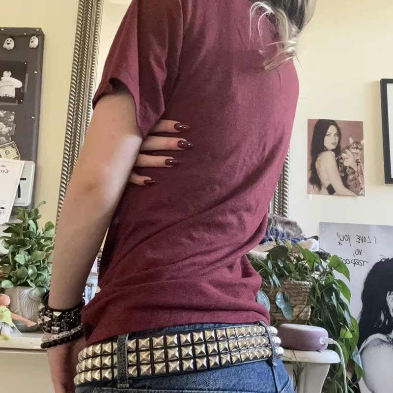 T-shirt Rayé à Manches Courtes et Col en V pour Homme et Femme