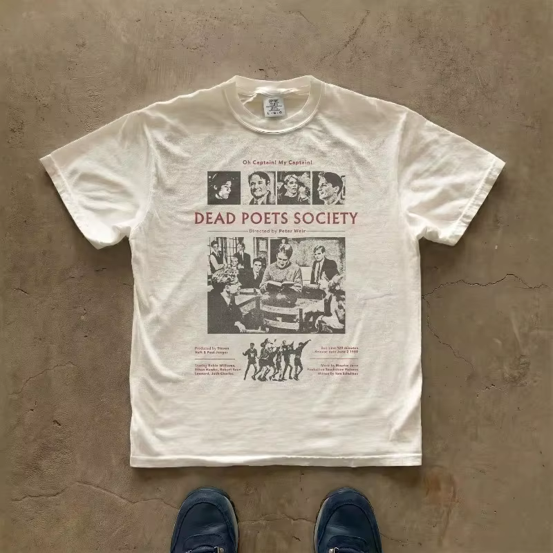 T-shirt du club des poètes morts | T-shirt à motif d'affiche de film