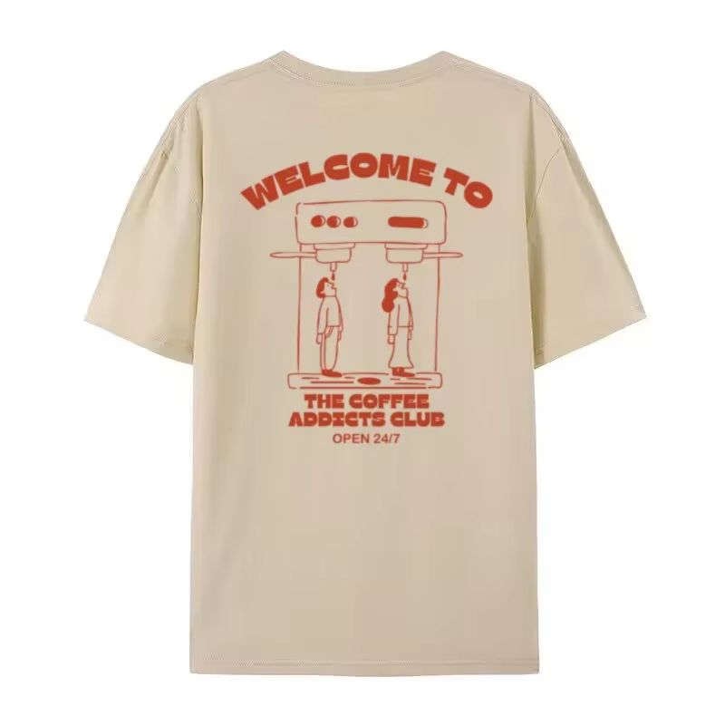 Café Addicts Club T-Shirt graphique pour femmes rétro Streetwear Barista
