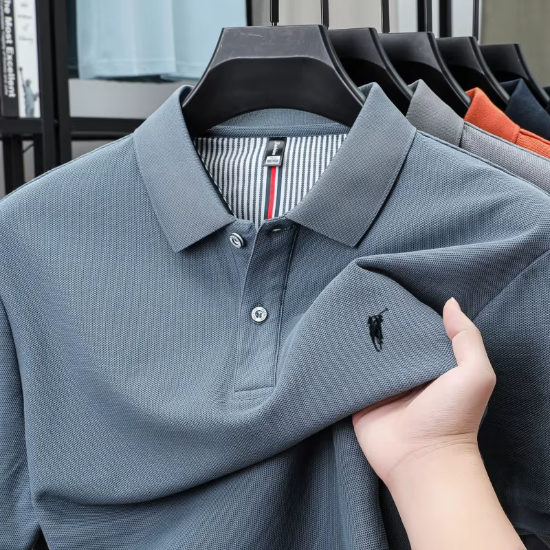 Polo à manches courtes 100% coton haut de gamme marque de luxe mode Paul poney broderie Golf hommes tops Business Casual t - shirt