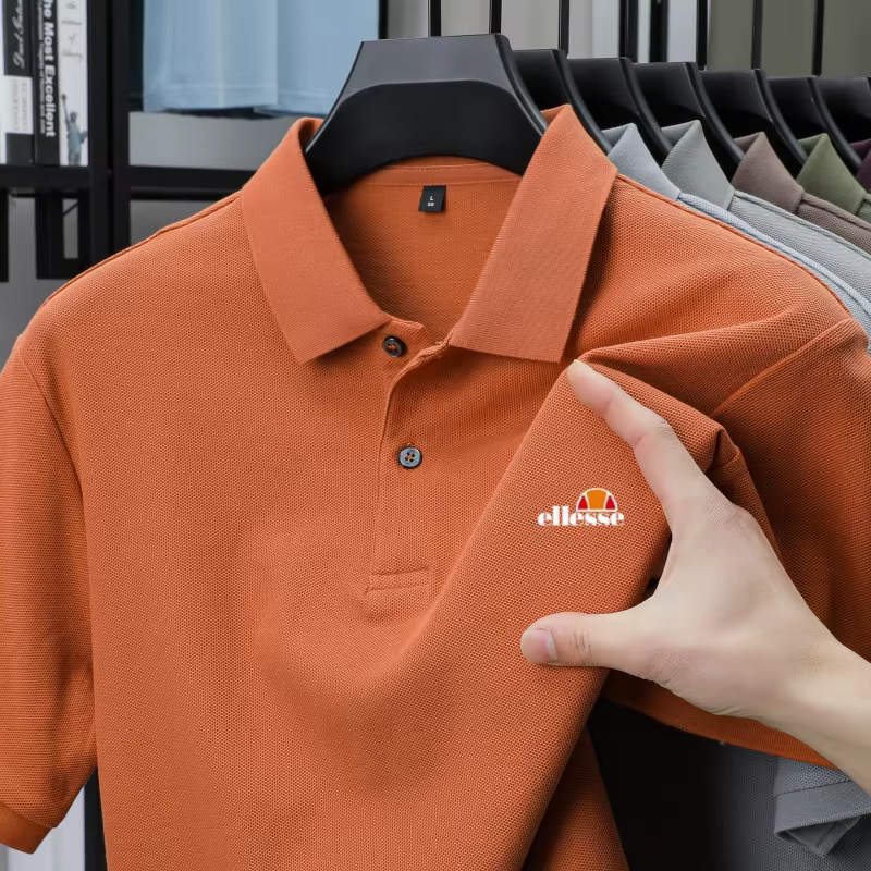 Polo Homme Haut de Gamme Nouvelle Collection Été – Marque Tendance avec Lettres Brodé – Confortable