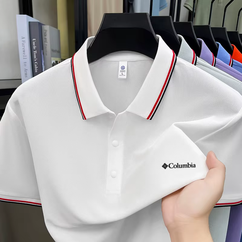Nouveau Polo Décontracté Sportif Respirant pour Homme