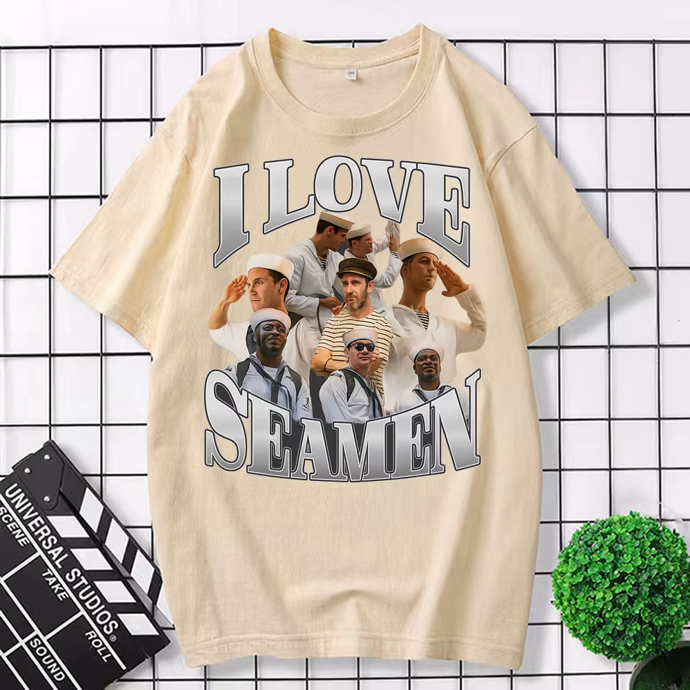 J'aime Seamen graphique t-shirt drôle Meme T-shirts hommes femmes mode été hauts à manches courtes