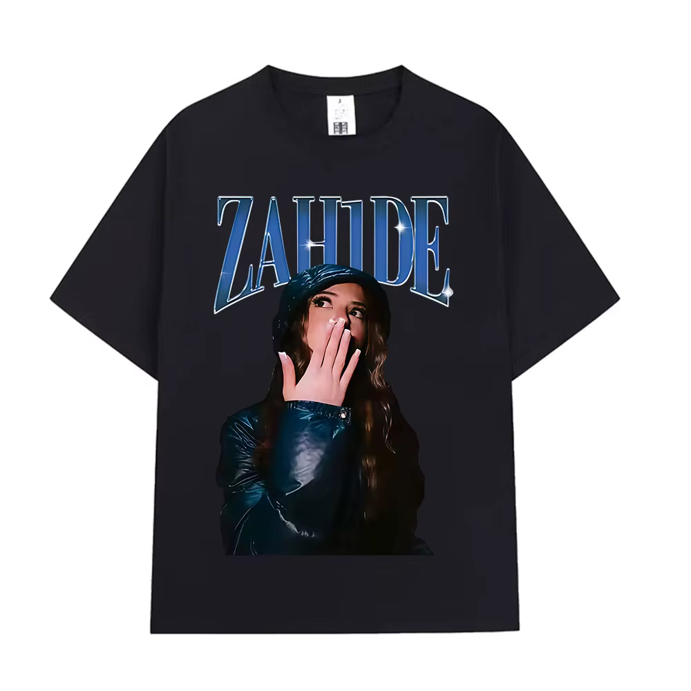 Zahide Merch T-shirt graphique hommes femmes vêtements mode haute qualité T-shirts coton surdimensionné à manches
